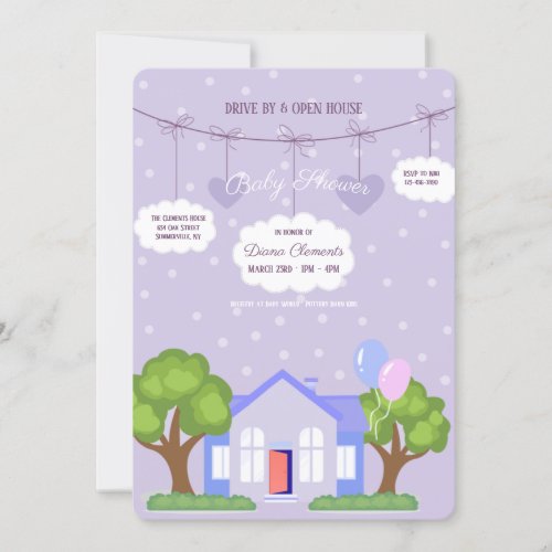 Open House Baby Shower Invitation