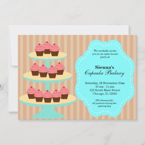 Open House Bakery business Invitation