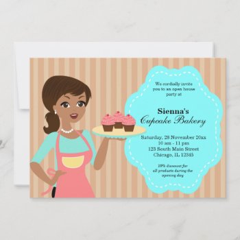 Open House Bakery Business Invitation by graphicdesign at Zazzle