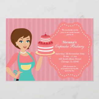 Open House Bakery business Invitation