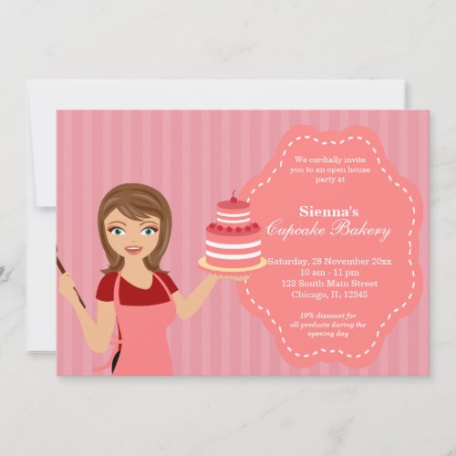 Open House Bakery business Invitation