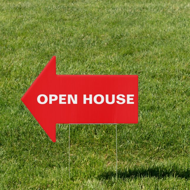 Open House Bold Minimal Real Estate Template Sign (Insitu)