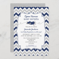 Open House Boy Baby Shower Invitation