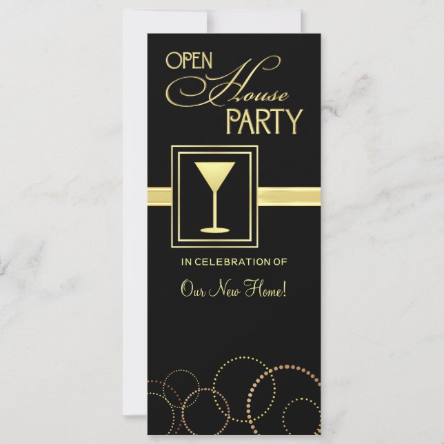 Open House - Cocktail Party Invitations (Front)