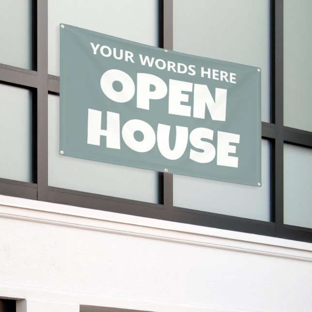 OPEN HOUSE Custom Banner (Outside Building)