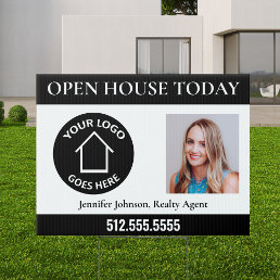 Open House Custom Real Estate Company Logo Yard Sign