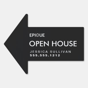 Open House Directional Arrow 18x24 Sign