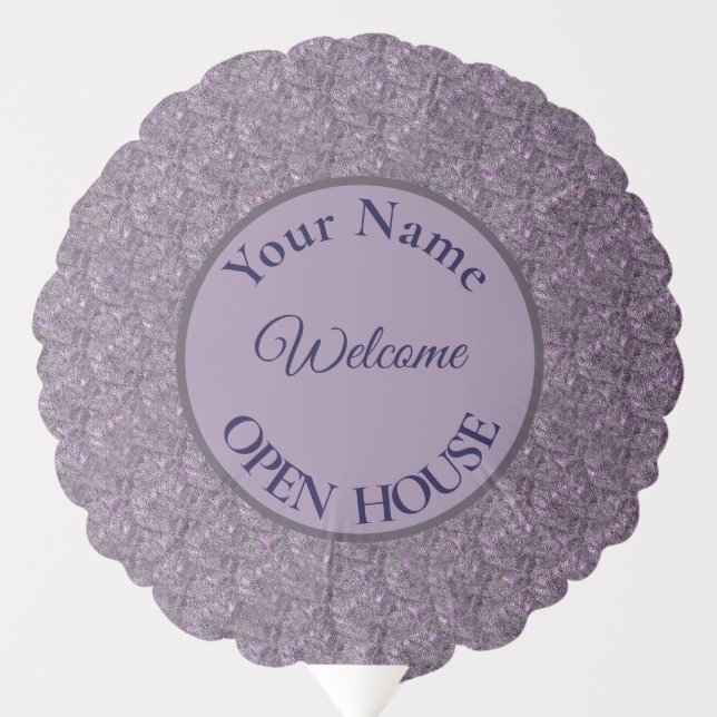 Open House Elegant Personalized    Balloon (Front)