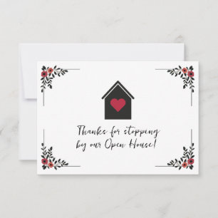 Open House Follow Up Real Estate Note Card
