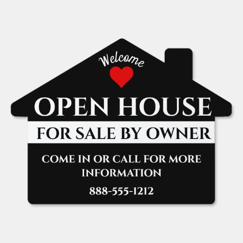 Open House For Sale By Owner Real Estate House Sign