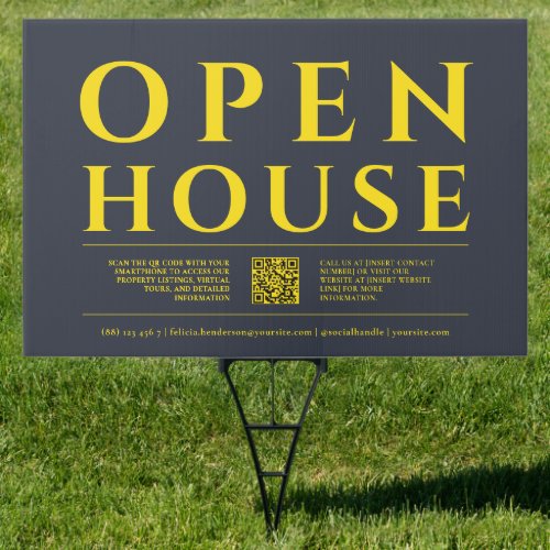 OPEN HOUSE FOR SALE Real Estate Agent Realtor list Sign