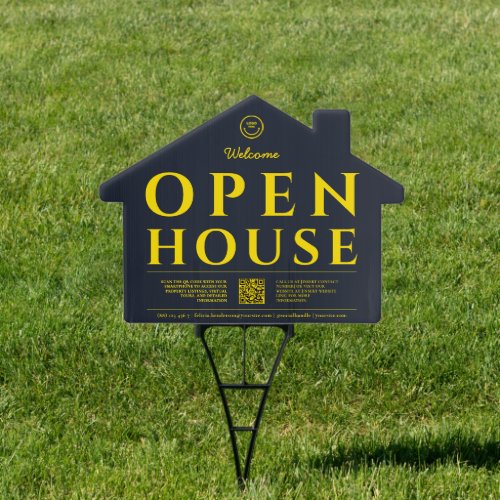 OPEN HOUSE FOR SALE Real Estate Agent Realtor Yard Sign