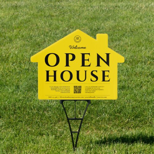 OPEN HOUSE FOR SALE Real Estate Agent Realtor Yard Sign