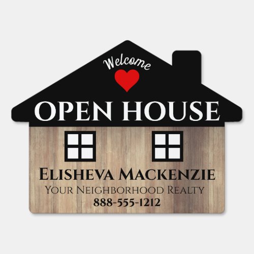 Open House Front Door Realty Real Estate Agent Sign