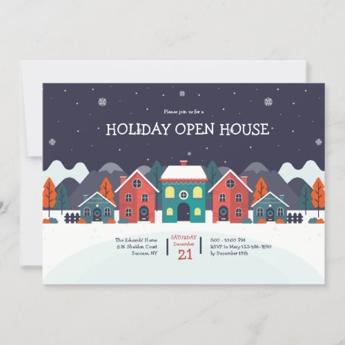 Open House Holiday Invitation