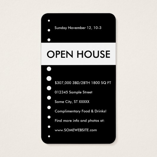 OPEN HOUSE home key (Back)