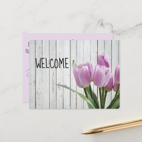 Open House Hostess Shower Welcome Sales Party Announcement Postcard
