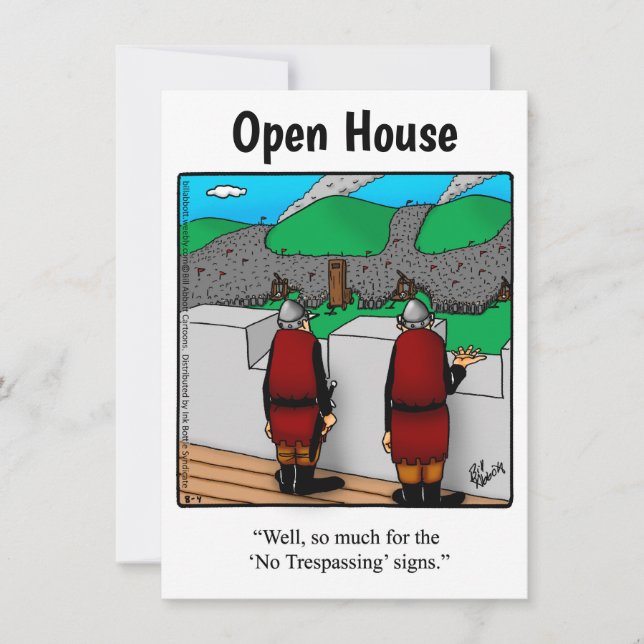 Open House Humorous Invitations "Spectickles" (Front)