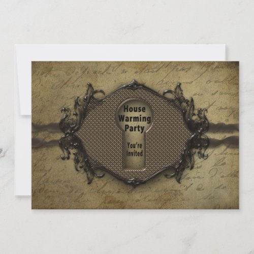 HOUSEWARMING INVITATION - KEYHOLE/KEY ENTRANCE