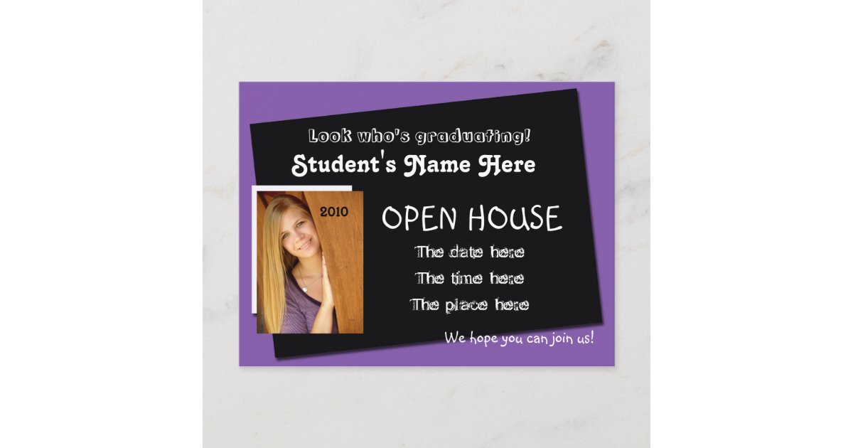 open house invitation postcard | Zazzle