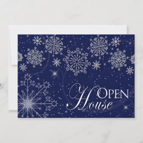OPEN HOUSE _ INVITATION _ WINTER SEASONSNOWFLAKES