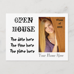 Open House Invitation - you design it - Customized Postcard