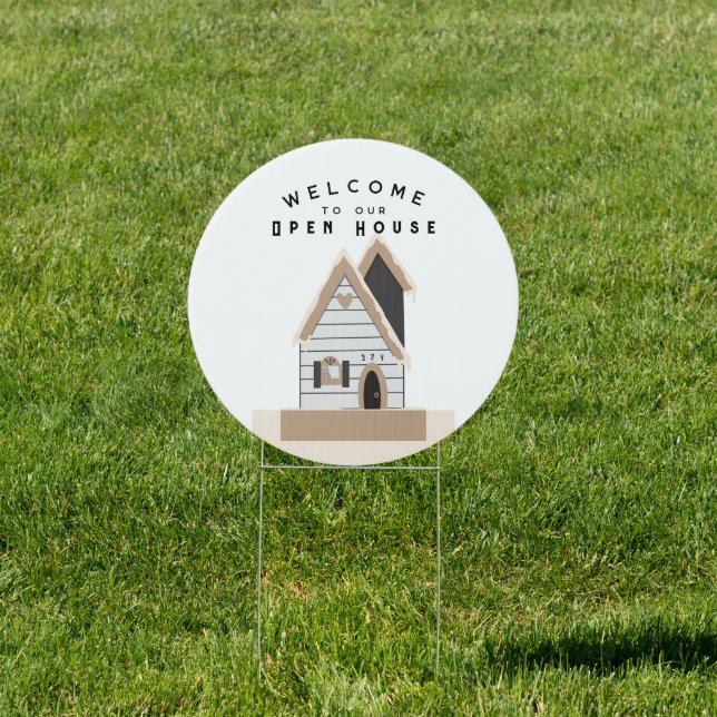 Open House Modern Welcome  Sign (Insitu)