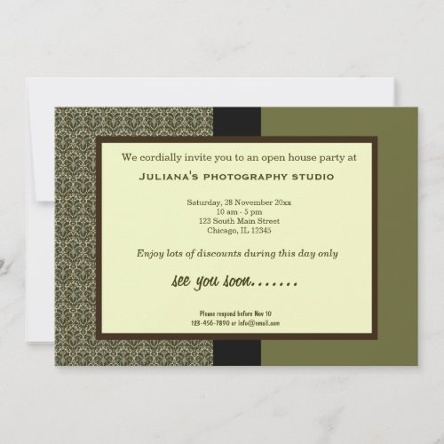 Open House New Business Custom Announcements