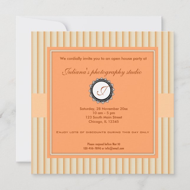 Open House New Business Invitation (Front)