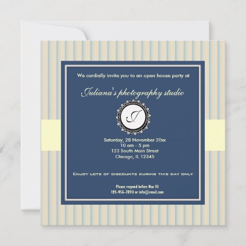 Open House New Business Personalized Invitation