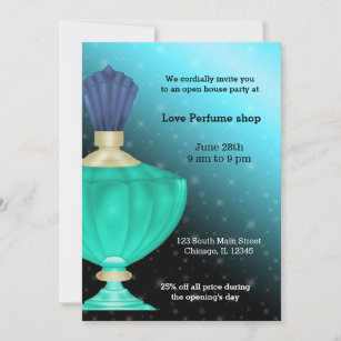 Fragrance Perfume Invitations Invitation Templates Zazzle