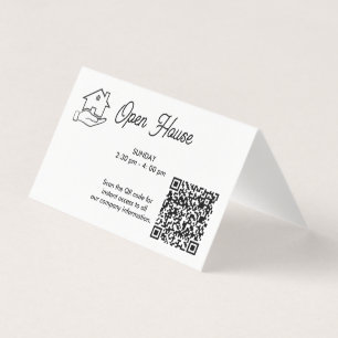 Open House Photo Arrow Real Estate Folded Card