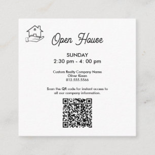 Open House Photo Arrow Real Estate Yard Enclosure Card