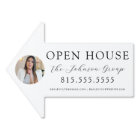 Open House Real Estate Agent Yard Sign Directional