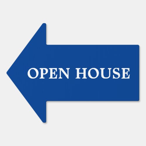 Open house Real Estate Direction Arrow Yard Sign