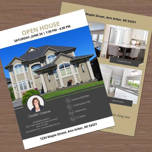 Open House Real Estate  Flyer