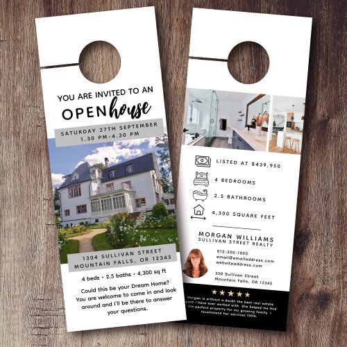 Open House Real Estate Marketing  Door Hanger