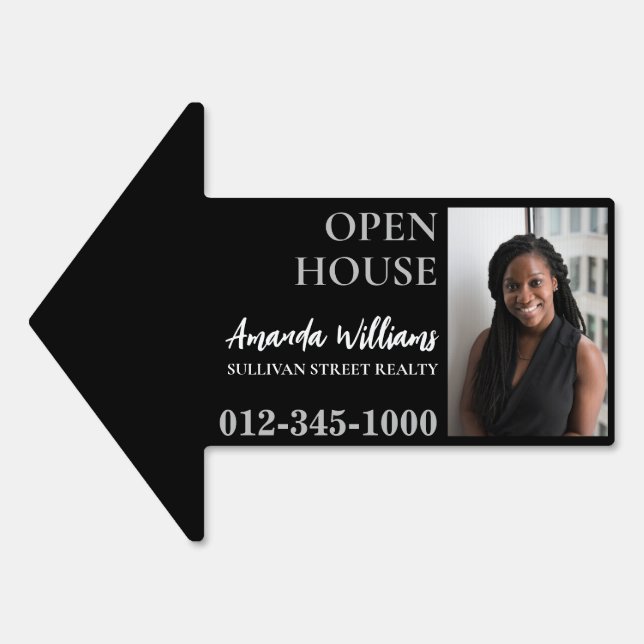Open House Real Estate Marketing Garden Sign (Front)