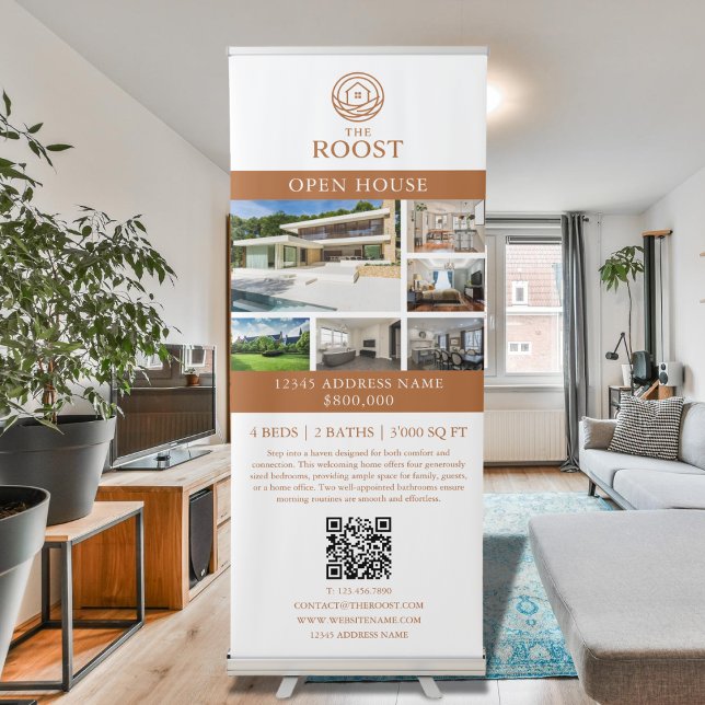 Open House Real Estate Modern Professional Photo Retractable Banner (Open House Real Estate Modern Professional Photo Retractable Banner)
