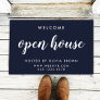Open House Real Estate Navy Blue Realtor Doormat