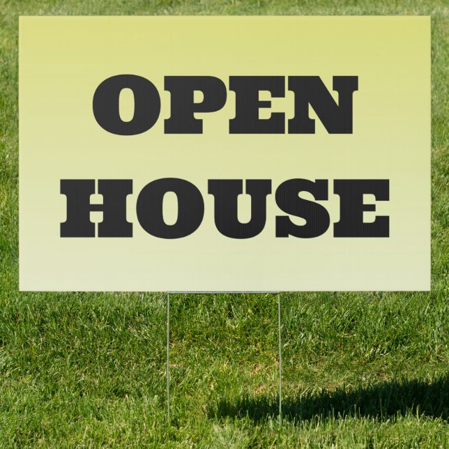 OPEN HOUSE REAL ESTATE SALE SIGN (Insitu)