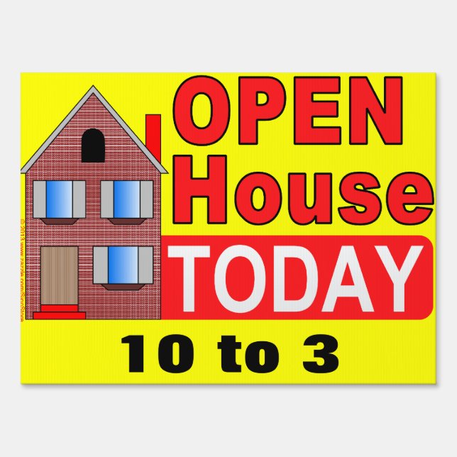 Open House Real Estate Sign (Front)