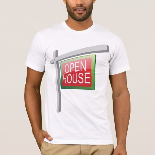 Open House Real Estate Sign Mens T_Shirt