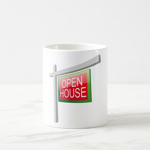 Open House Real Estate Sign Mug