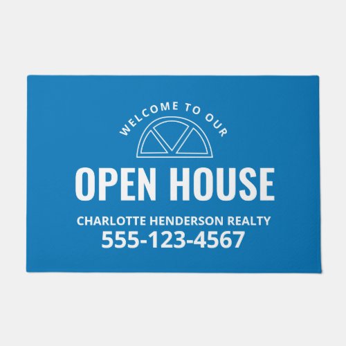 Open House Real Estate Welcome Porch Sign Doormat