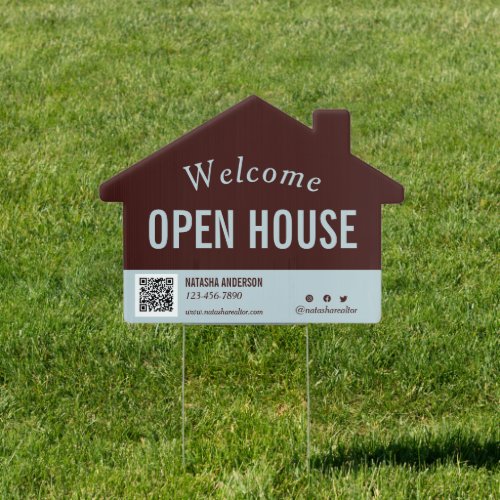 Open House Realtor Marketing Promo Agent For Sale Sign