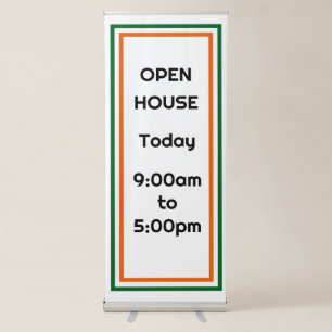 Open House Retractable Banner