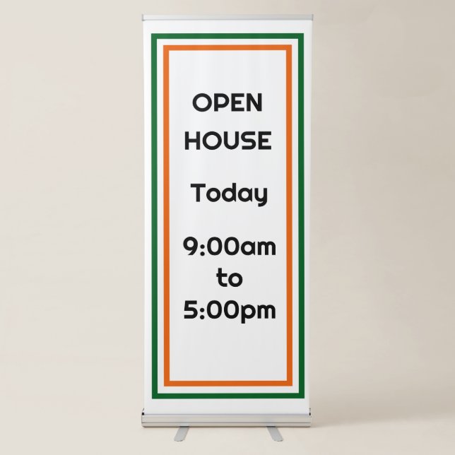 Open House Retractable Banner (Front)