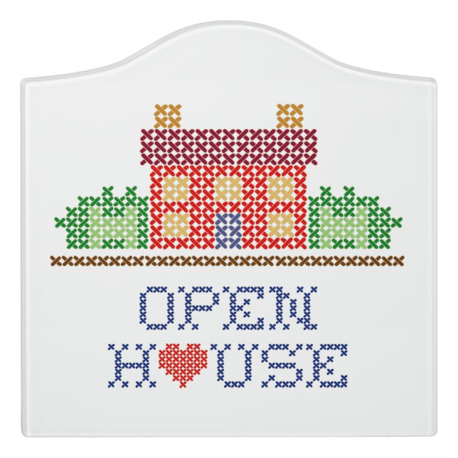 Open House Sign (Large Crest Front)
