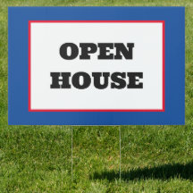 Open House Sign